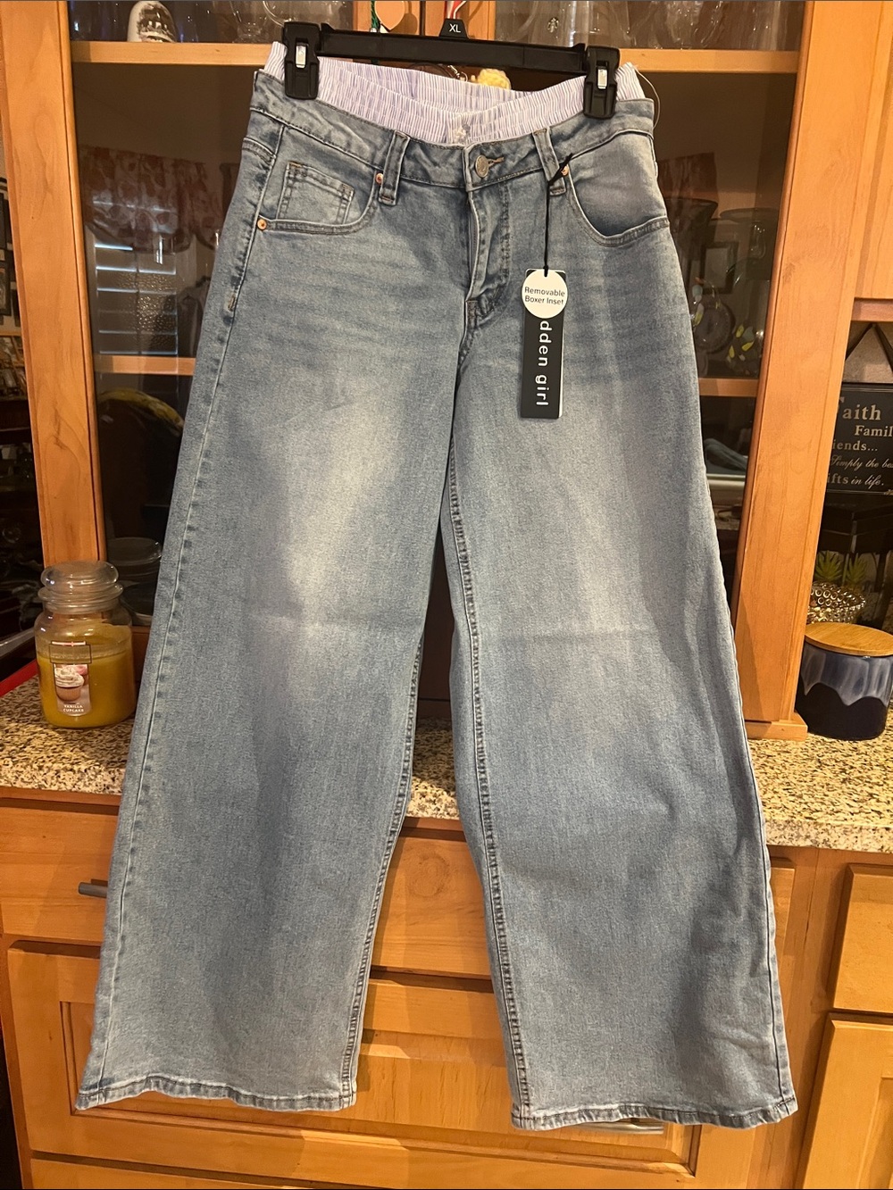 Madden Girl Light Wash Wide Leg Jeans